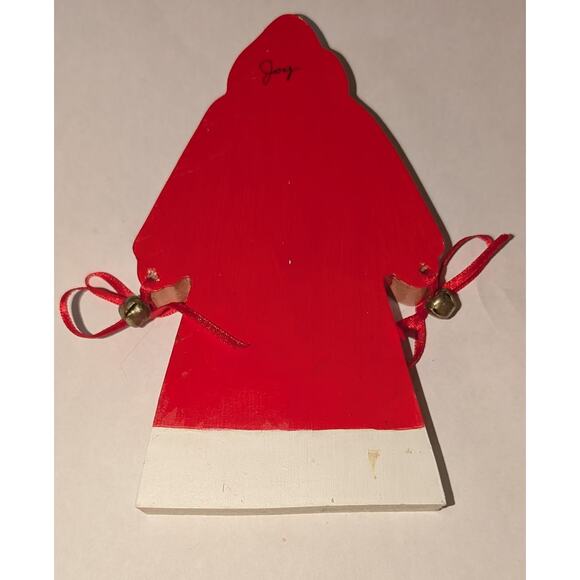 Old World Christmas Santa Claus Shelf Sitter Hand Painted Wooden Cutout 6.5 inch - Picture 3 of 5